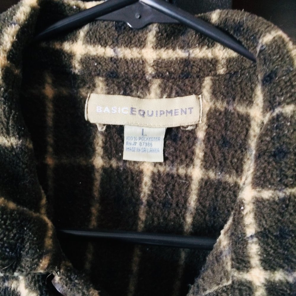 Basic Equipment Polyester Flannel Button Up - Picture 4 of 6